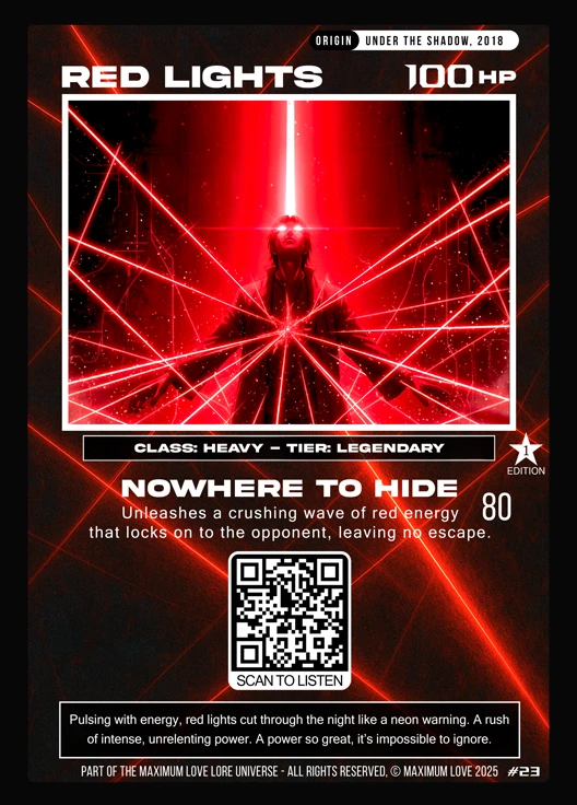 Red Lights trading card